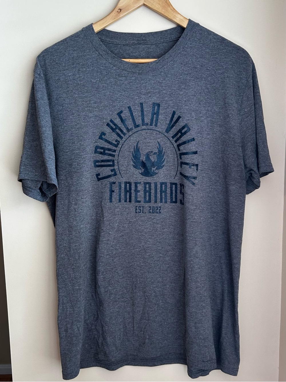 Coachella Valley Firebirds Est’d 2022 Men’s Gray T-Shirt Size Large
